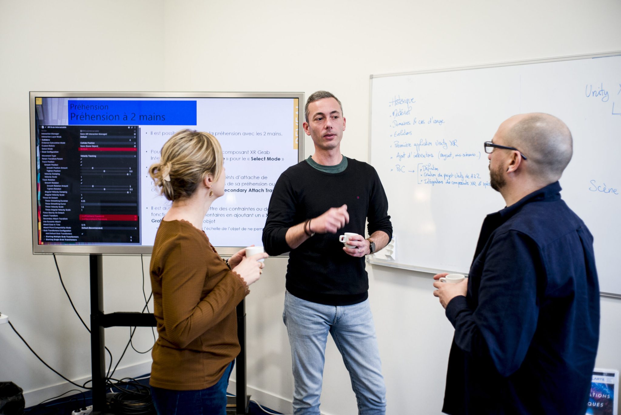 Marc Le Renard - Formation VR/AR Convivialité chez Clarté avec deux apprenants